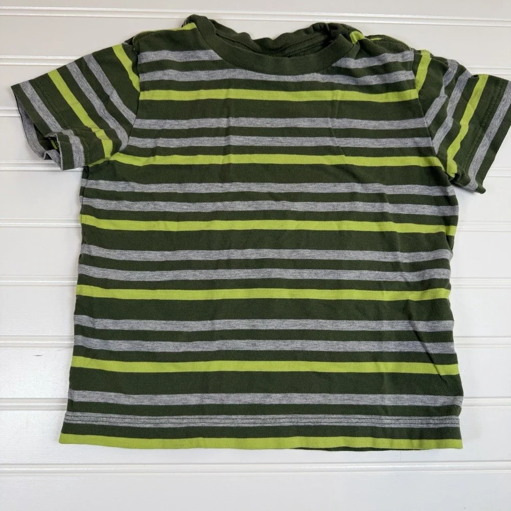 Lot‎ Of Hanna Andersson Short Sleeve T-Shirts Boys 3T Orange Cars Green Stripes